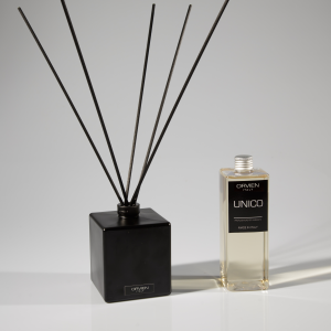 Kit Unico Profumatore per ambiente 500 ml con vaso e rattan